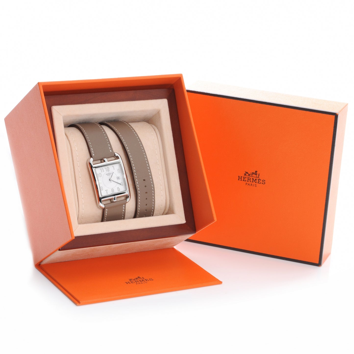 Stainless Steel Swift 29mm Cape Cod Double Tour Quartz Watch Etoupe