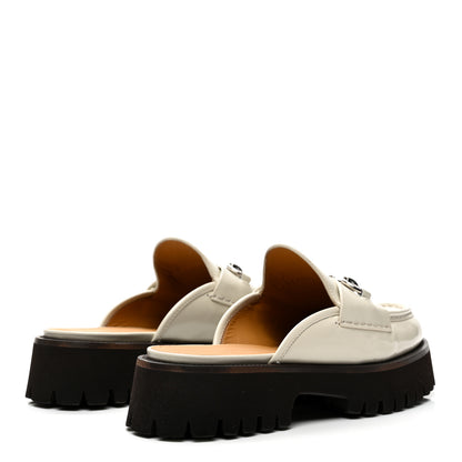 Gucci Cordovan Lux Horsebit Platform Mules 38 Mystic White 4 of 11