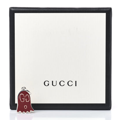 Gucci Sterling Silver Enamel GucciGhost Ghost Pendant Red 5 of 5