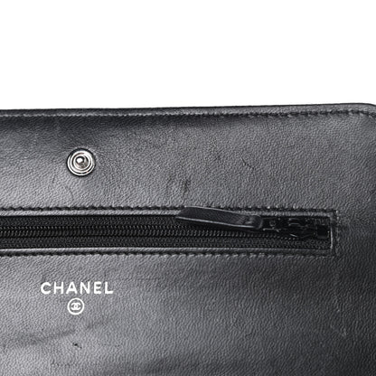 Chanel Lambskin Quilted Wallet On Chain WOC Black 14 of 16