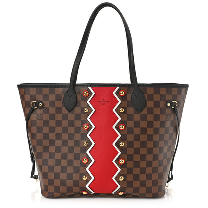 Louis Vuitton Damier Ebene Karakoram Neverfull MM 2 of 9