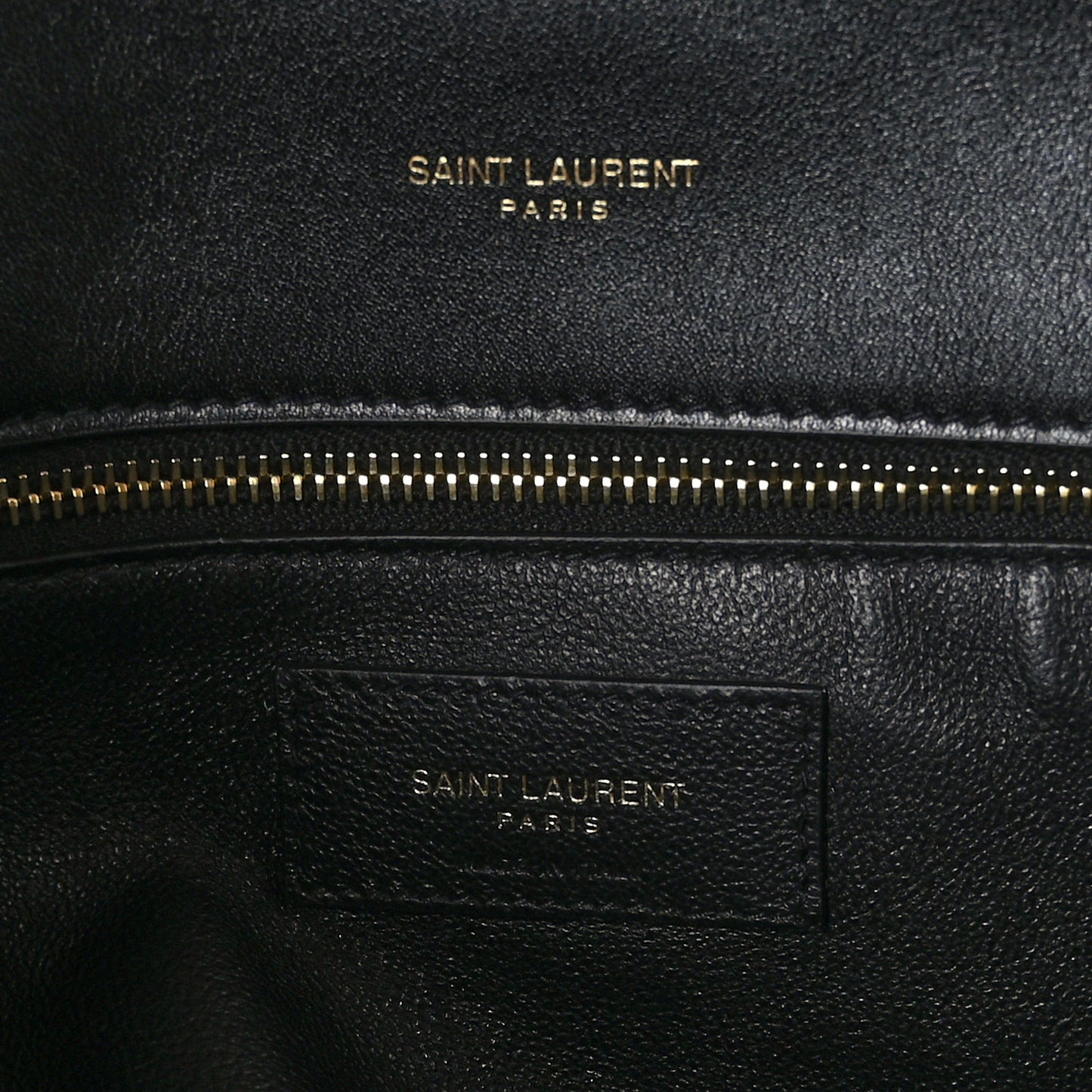 Patent Quilted Sade Puffer Envelope Clutch Black