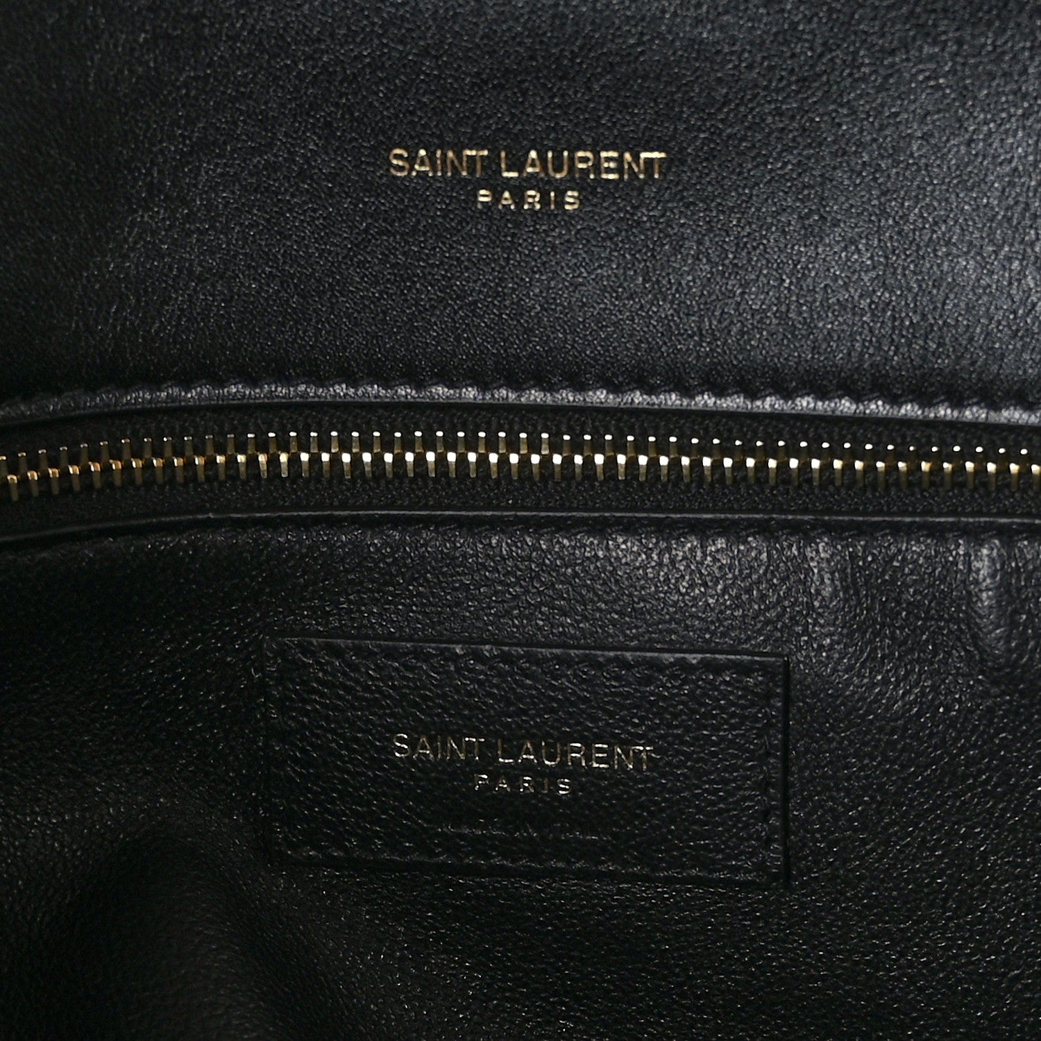 Saint Laurent Patent Quilted Sade Puffer Envelope Clutch Black 6 of 9