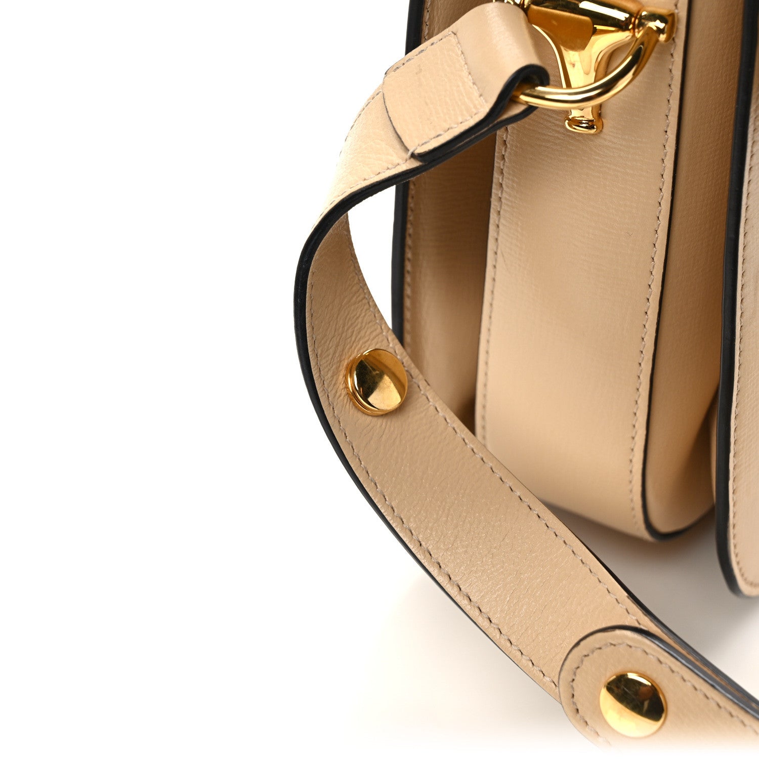 Gucci Azalea Calfskin Horsebit 1955 Shoulder Bag Bubble Tea 15 of 15