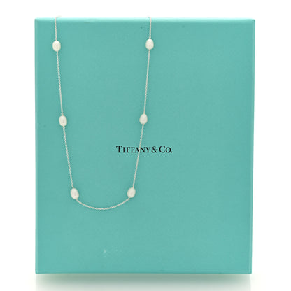 Tiffany Sterling Silver Pearl Elsa Peretti Pearls By The Yard Necklace 5 of 5
