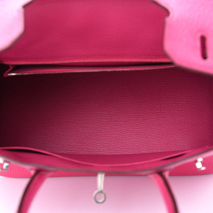 Hermes Chevre Mysore Birkin 30 Rose Shocking 5 of 10