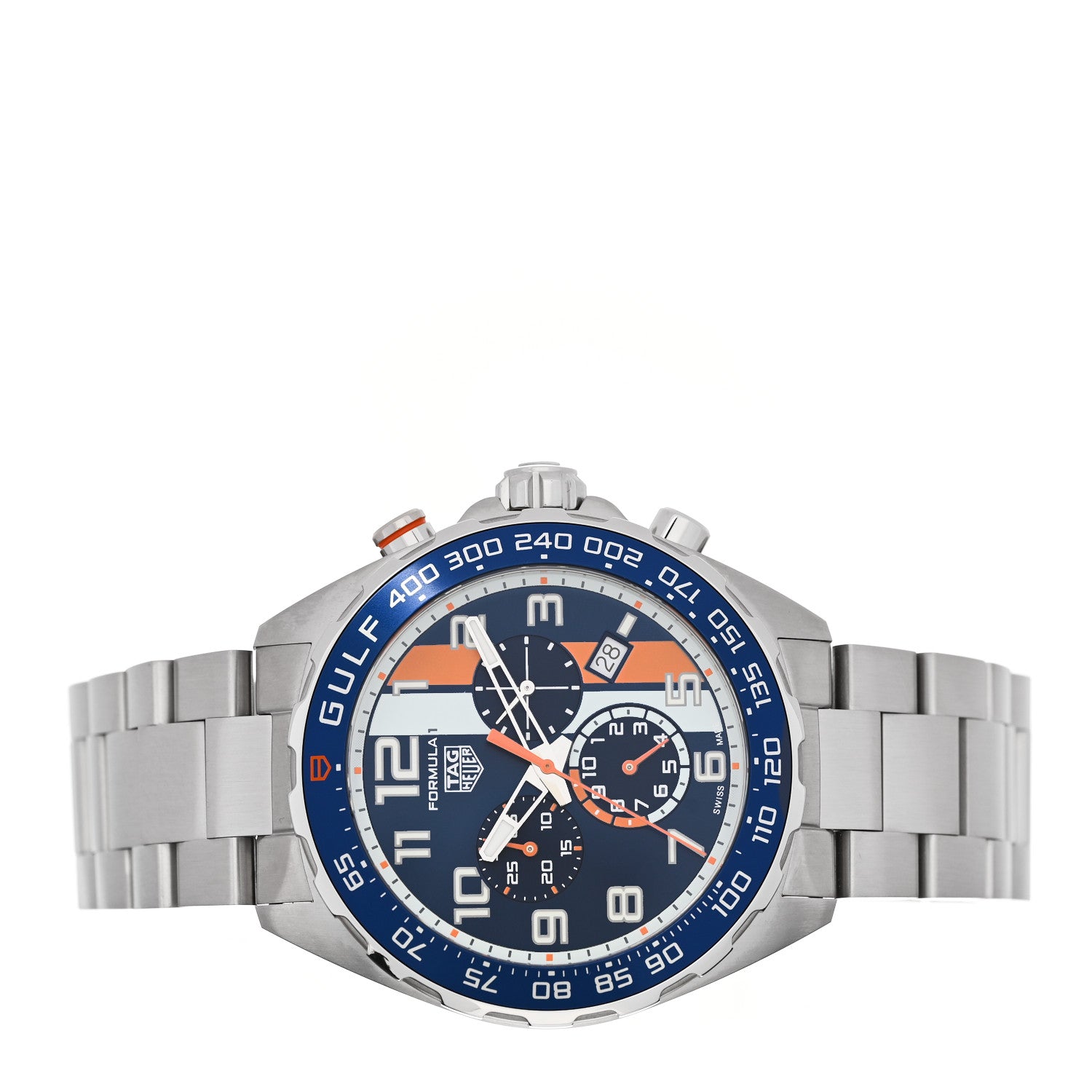 Tag Heuer Stainless Steel 43mm Formula 1 Chronograph Quartz Watch Blue CAZ101AT 2 of 5