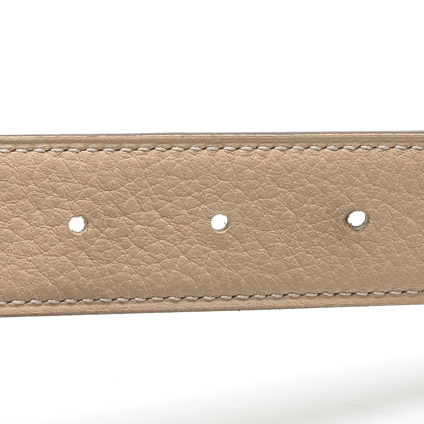 Box Togo 32mm Belt Strap 70 Gris Pale Parchemin