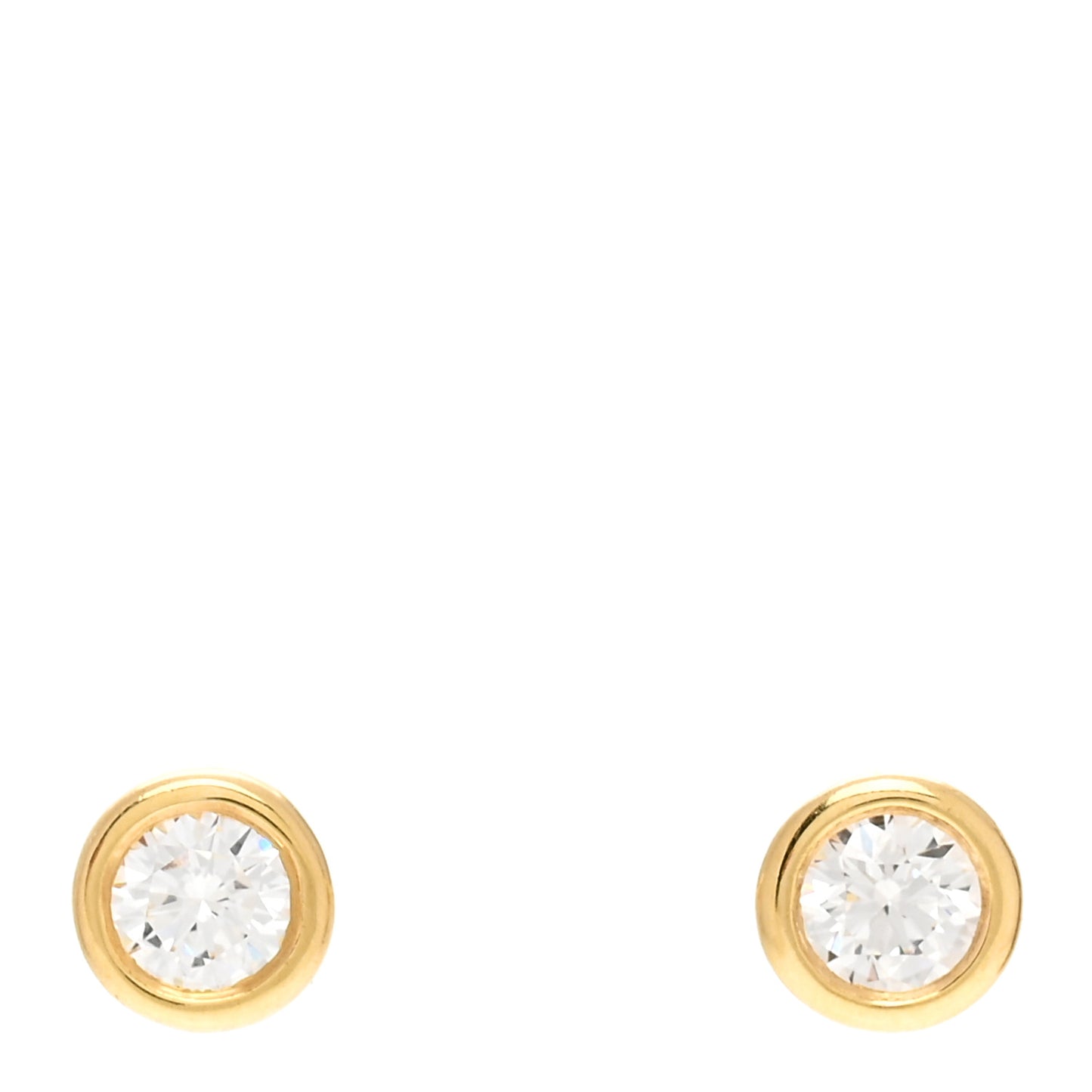 18K Yellow Gold Diamond .34ctw Elsa Peretti Diamonds By The Yard Earrings