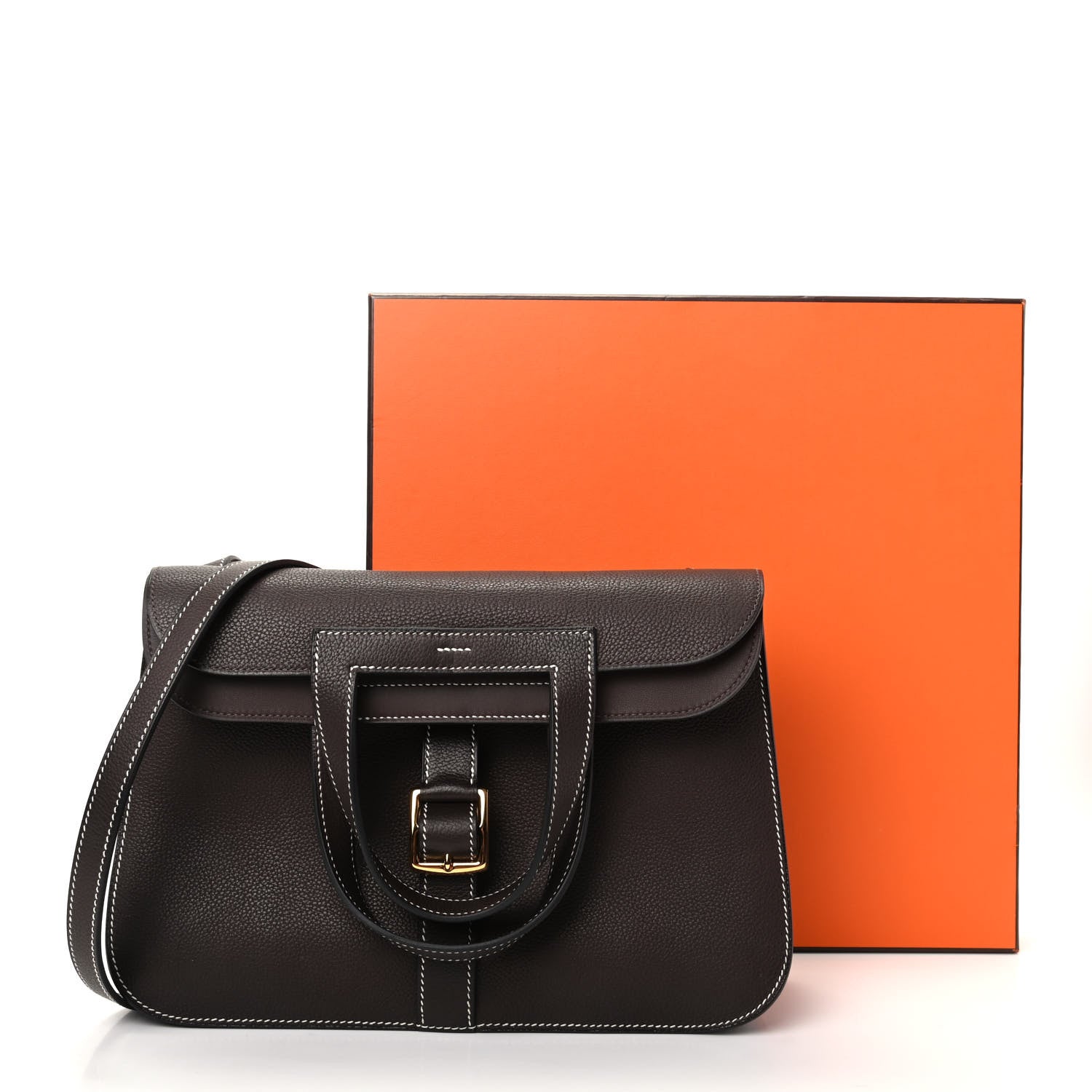 Hermes Barenia Faubourg Halzan 31 Ebene Cacao 10 of 10