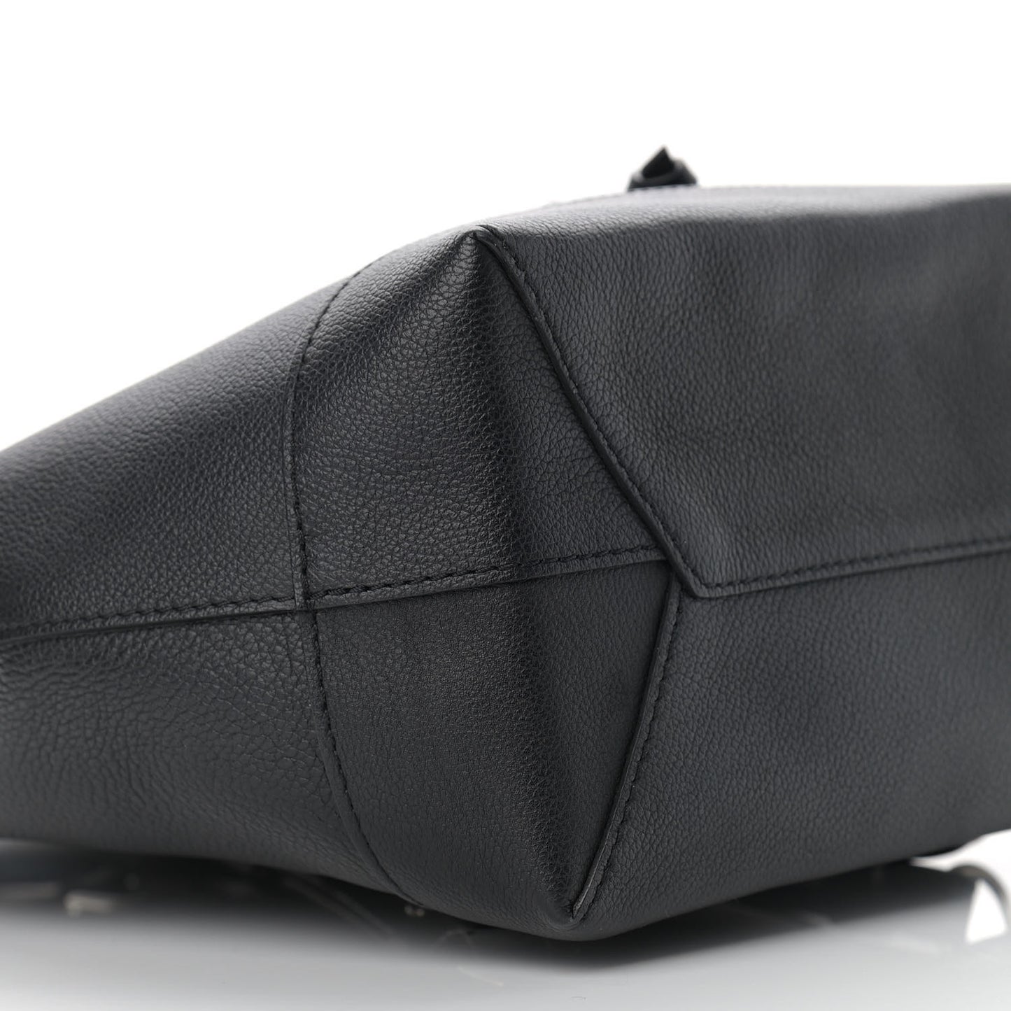 Calfskin Lockme Backpack Black