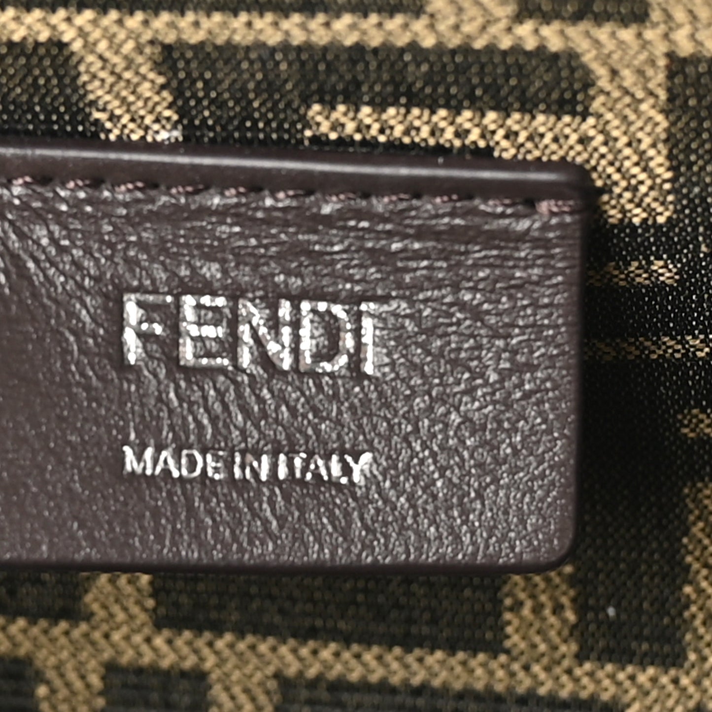 Nappa Suede Striped Inlay Small Fendi First Multicolor