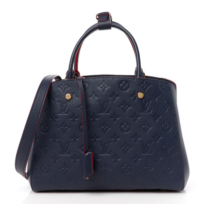 Louis Vuitton Empreinte Montaigne MM Marine Rouge 1 of 11