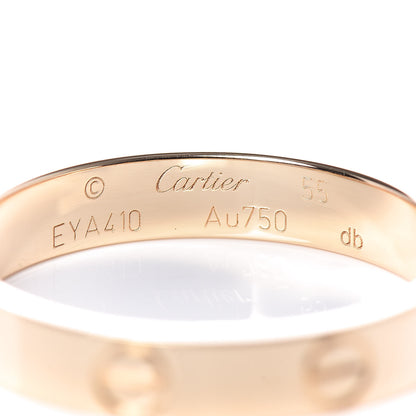 Cartier 18K Yellow Gold 3.5mm LOVE Wedding Band Ring 55 7.25 4 of 4