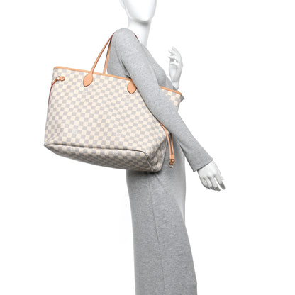 Louis Vuitton Damier Azur Neo Neverfull GM Rose Ballerine 2 of 11