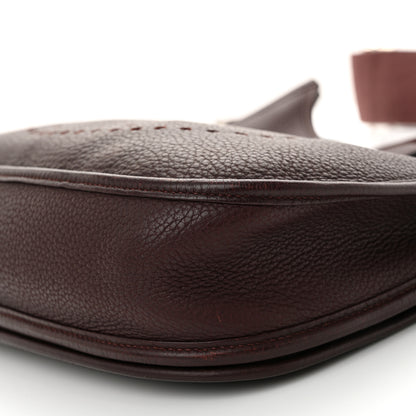 Hermes Taurillon Clemence Evelyne III PM Havane 10 of 10