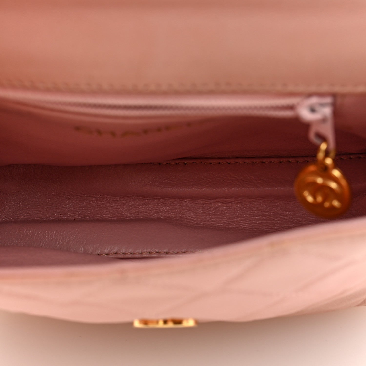 Chanel Lambskin Camellia Mini Flap Pink 5 of 9
