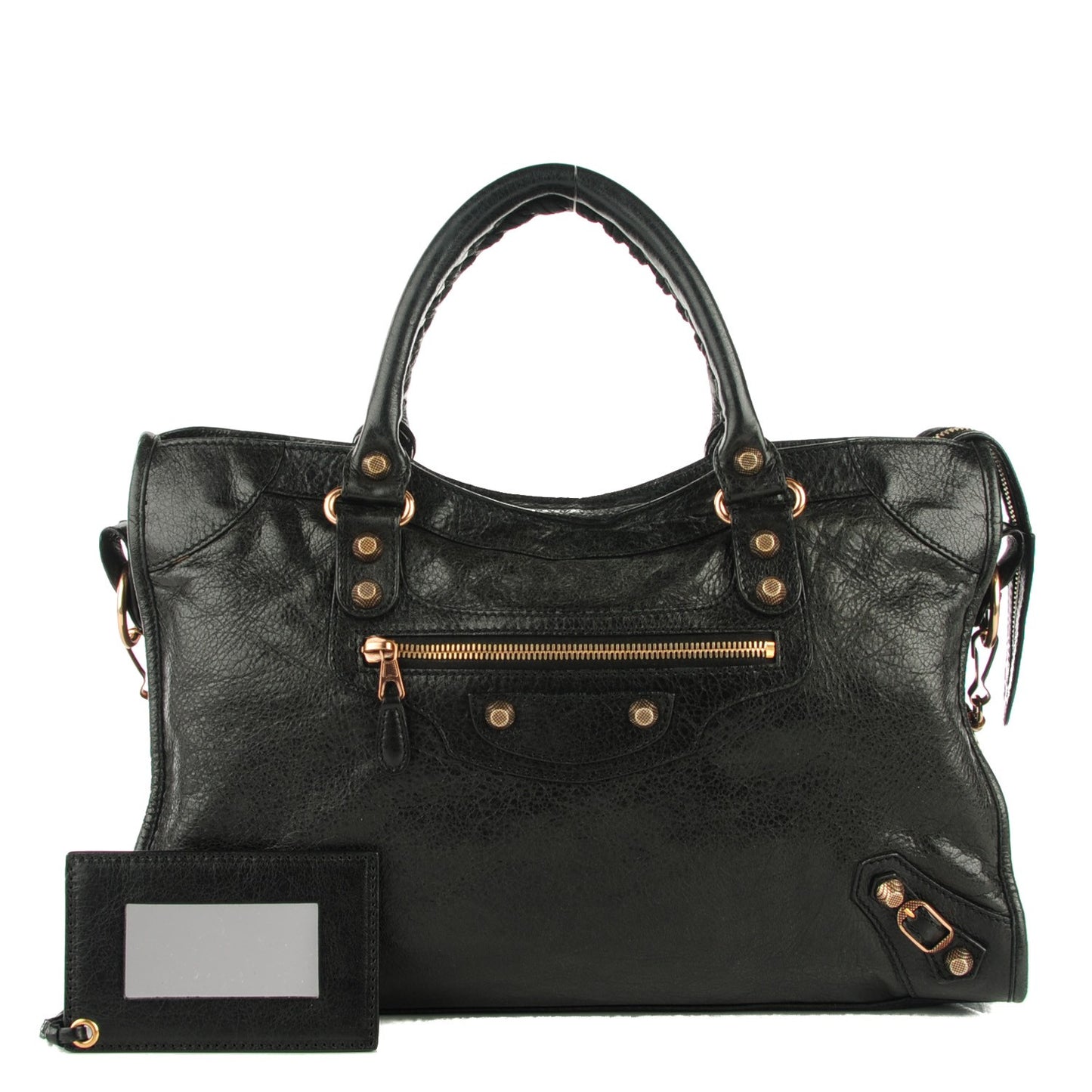 Agneau Giant 12 Rose Gold Hardware City Black