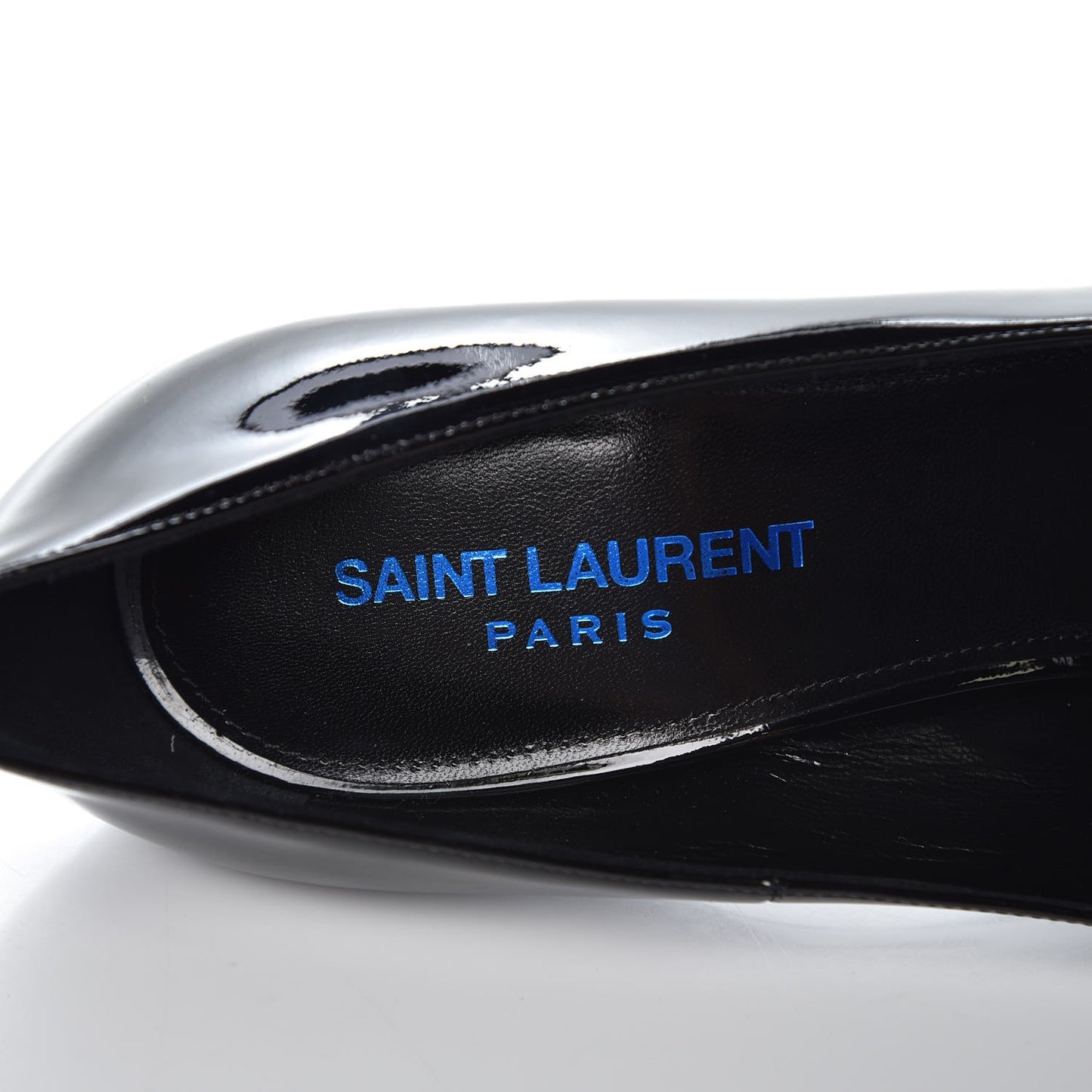 Patent Opyum 100 Pumps 38 Black Blue Metal