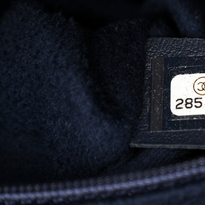 Chanel Caviar Medium Studded Deauville Tote Blue 7 of 12