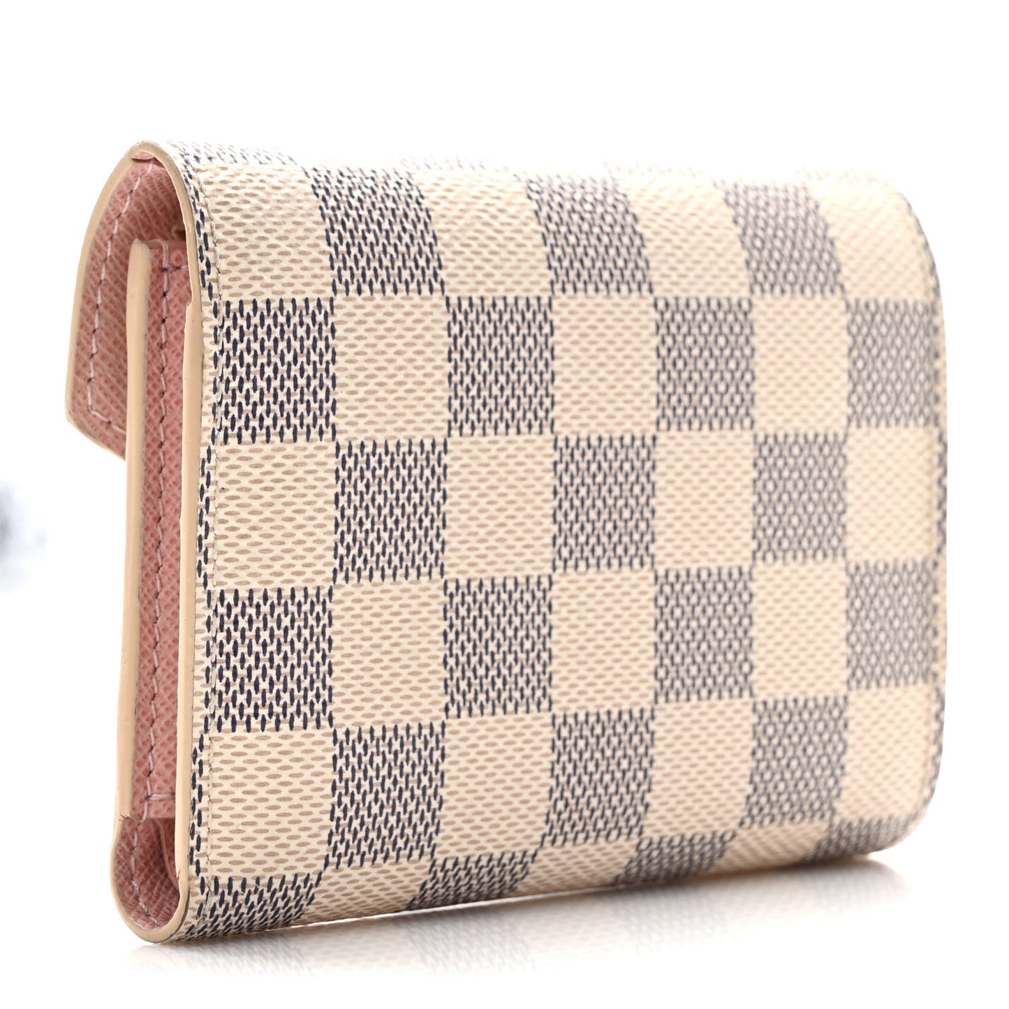 Damier Azur Victorine Wallet Rose Ballerine