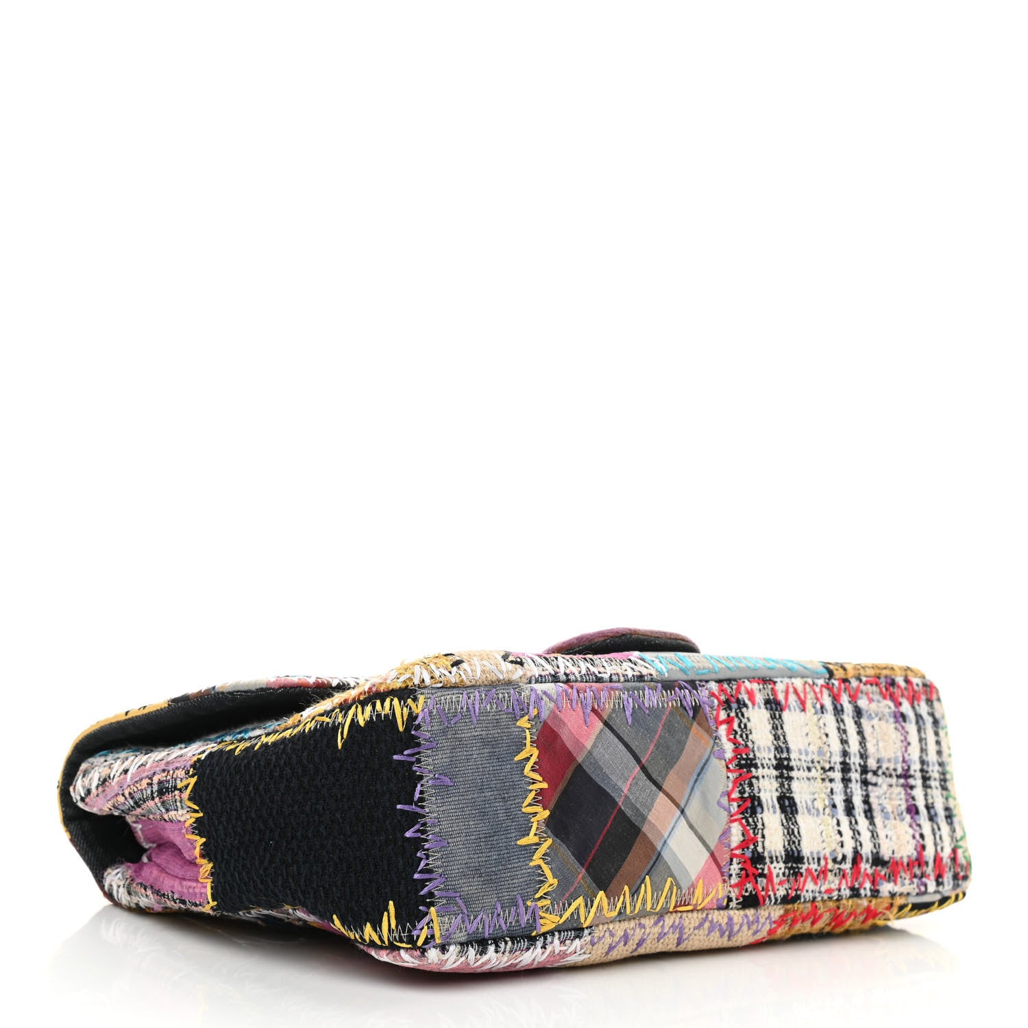 Chanel Patchwork Jumbo Flap Yellow Multicolor 4 of 10