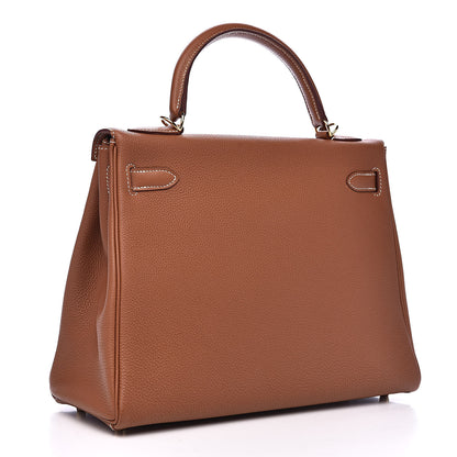 Hermes Togo Kelly Retourne 32 Gold 3 of 31