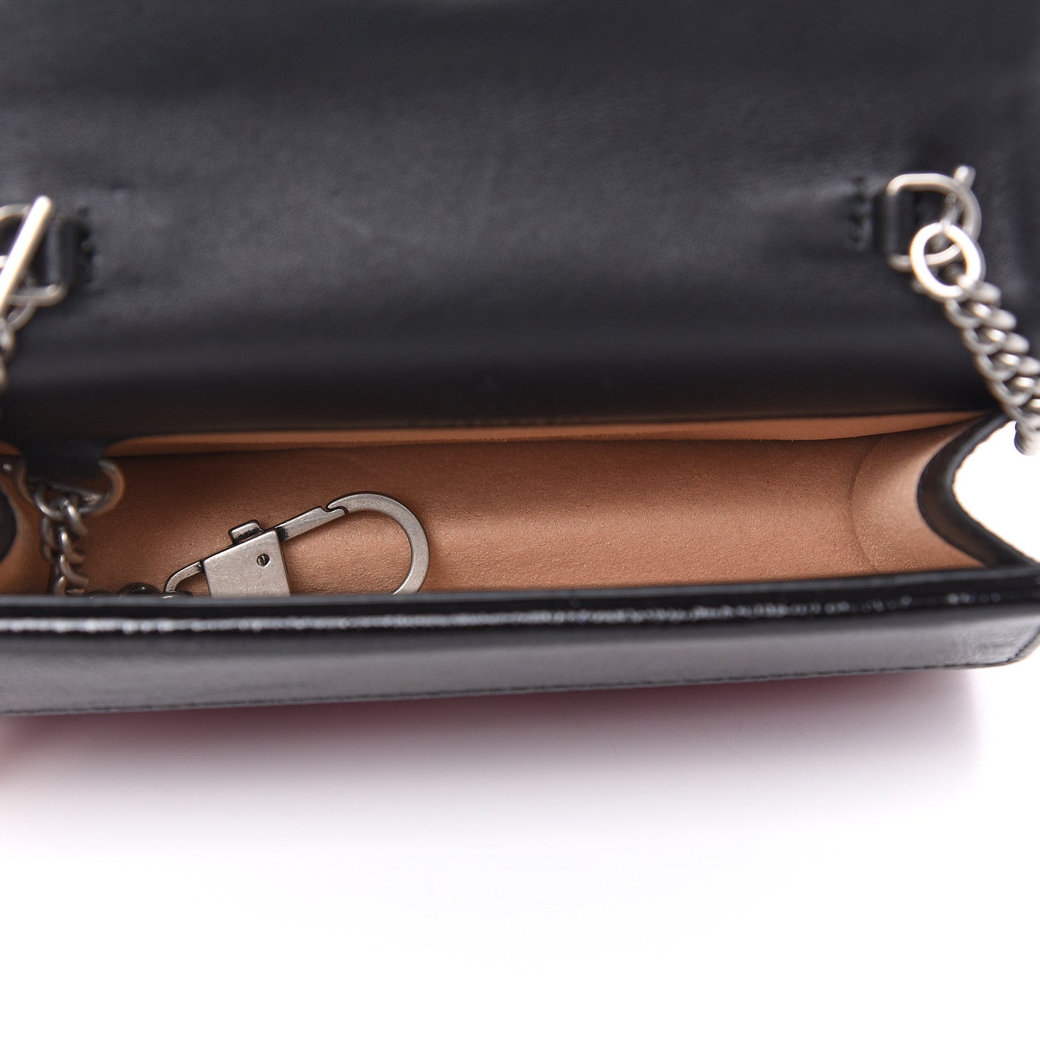 Gucci Velvet GG Monogram Super Mini Dionysus Shoulder Bag Red Cipria Black 5 of 9