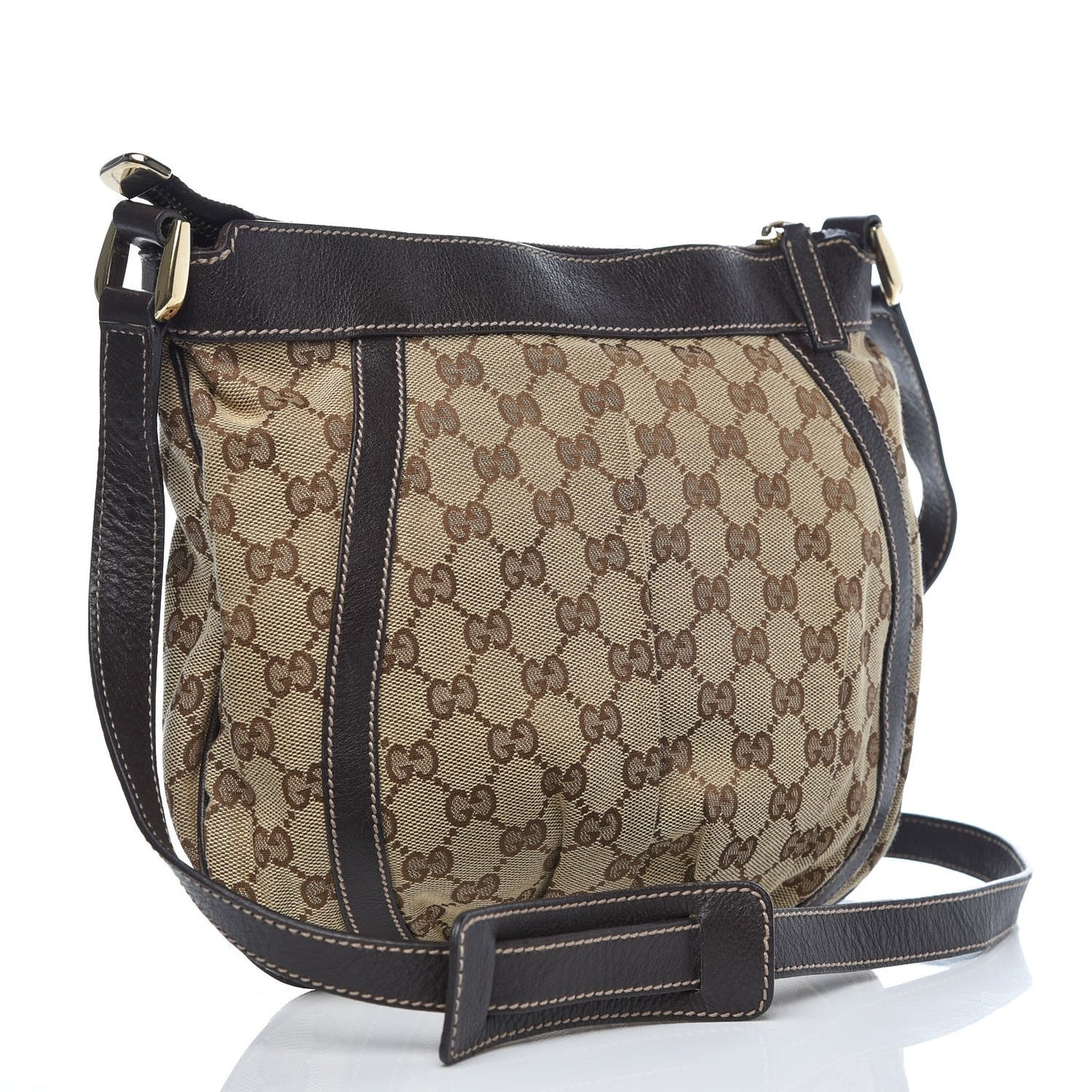 Monogram Small D Gold Ring Messenger Dark Brown