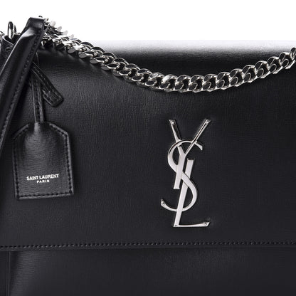 Saint Laurent Calfskin Medium Monogram Sunset Black 10 of 10