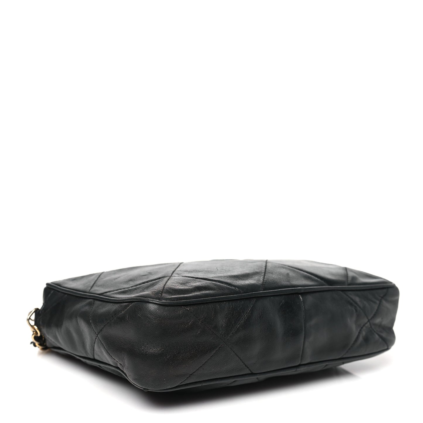 Lambskin Quilted CC Tassel Camera Case Black