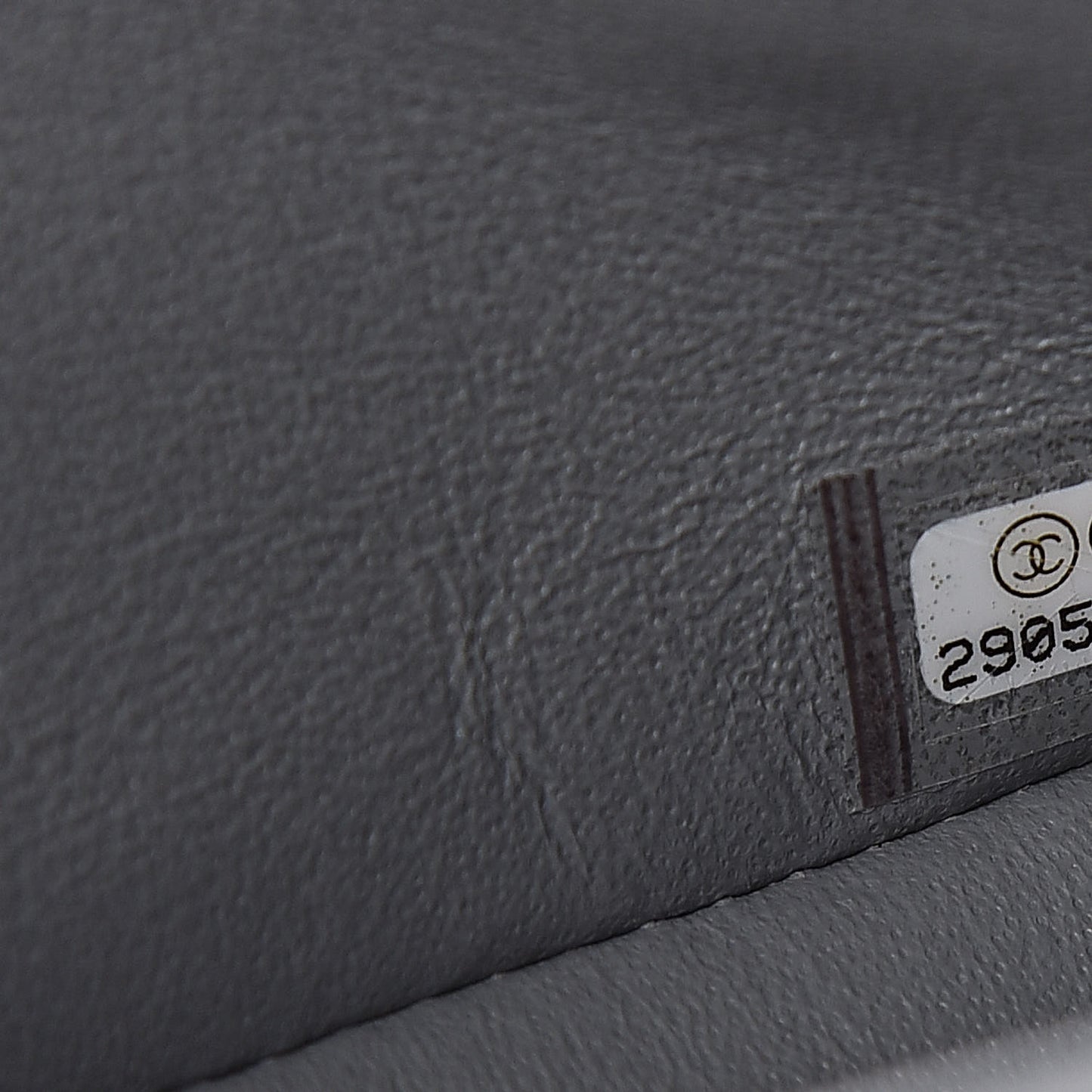Caviar Quilted Small Double Flap Grey