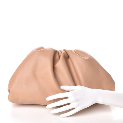 Bottega Veneta Smooth Butter Calf The Pouch Oversized Clutch Nude 2 of 8
