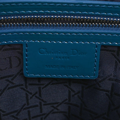 Christian Dior Patent Cannage Large Lady Dior Blue 6 of 10