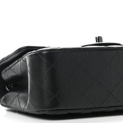 Chanel Lambskin Quilted Mini Rectangular Flap So Black 8 of 9