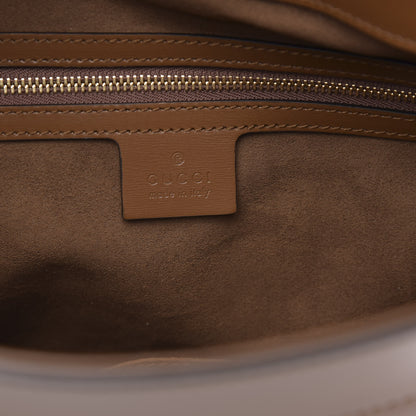Gucci Boarded Plutone Calfskin Medium Arli Shoulder Bag Nocciola 6 of 9