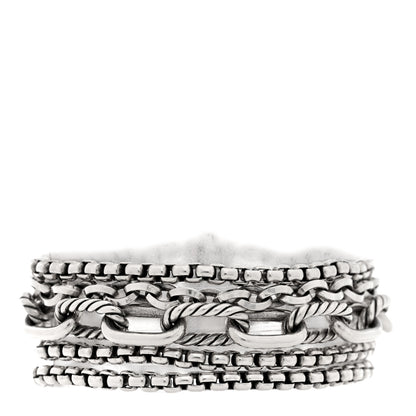 David Yurman Sterling Silver Multi Row Chain Bracelet 1 of 4