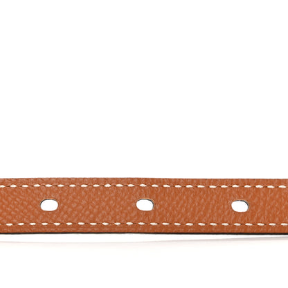 Hermes Epsom Swift 13mm Lucky 15 Belt 80 32 Black Gold 4 of 7