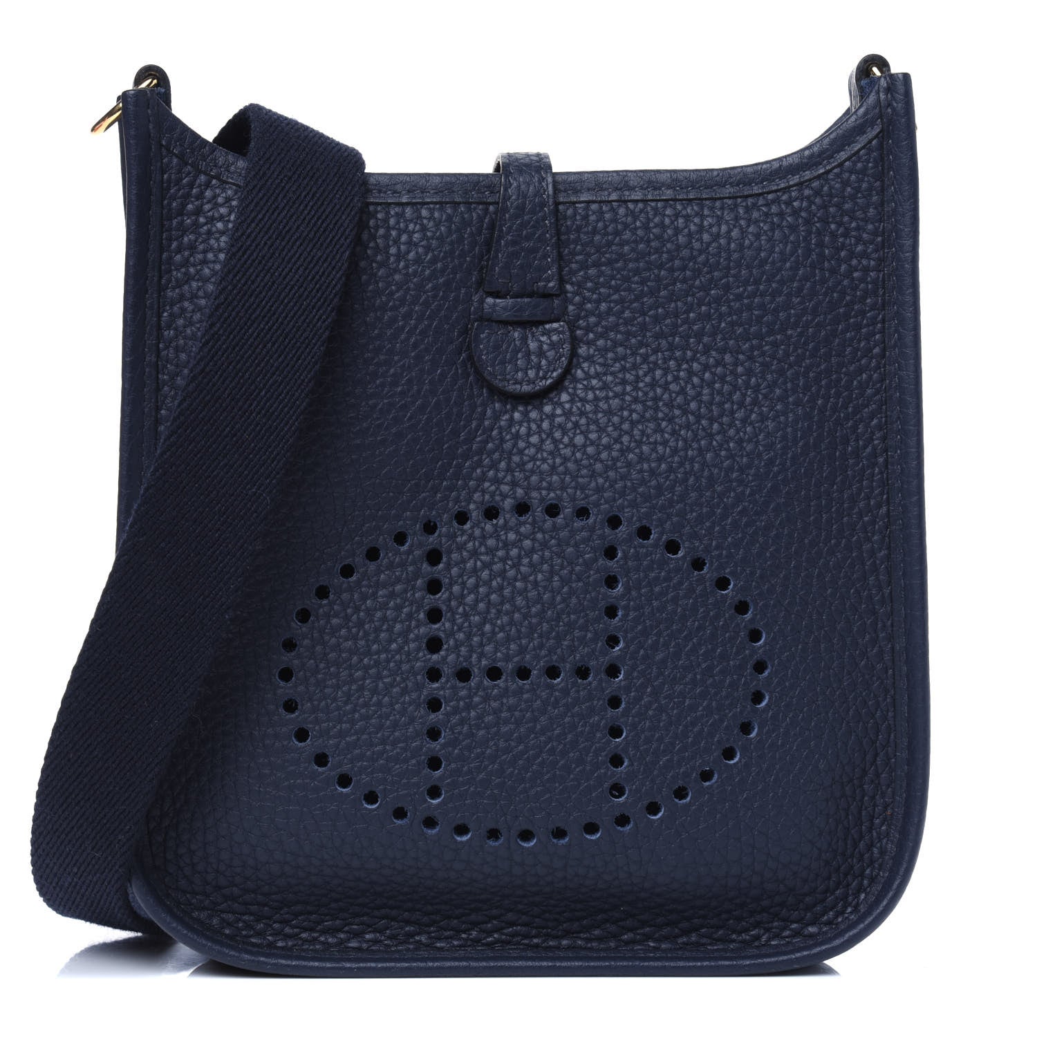 Hermes Taurillon Clemence Evelyne TPM Bleu Encre 1 of 14