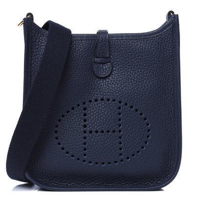 Hermes Taurillon Clemence Evelyne TPM Bleu Encre 1 of 14