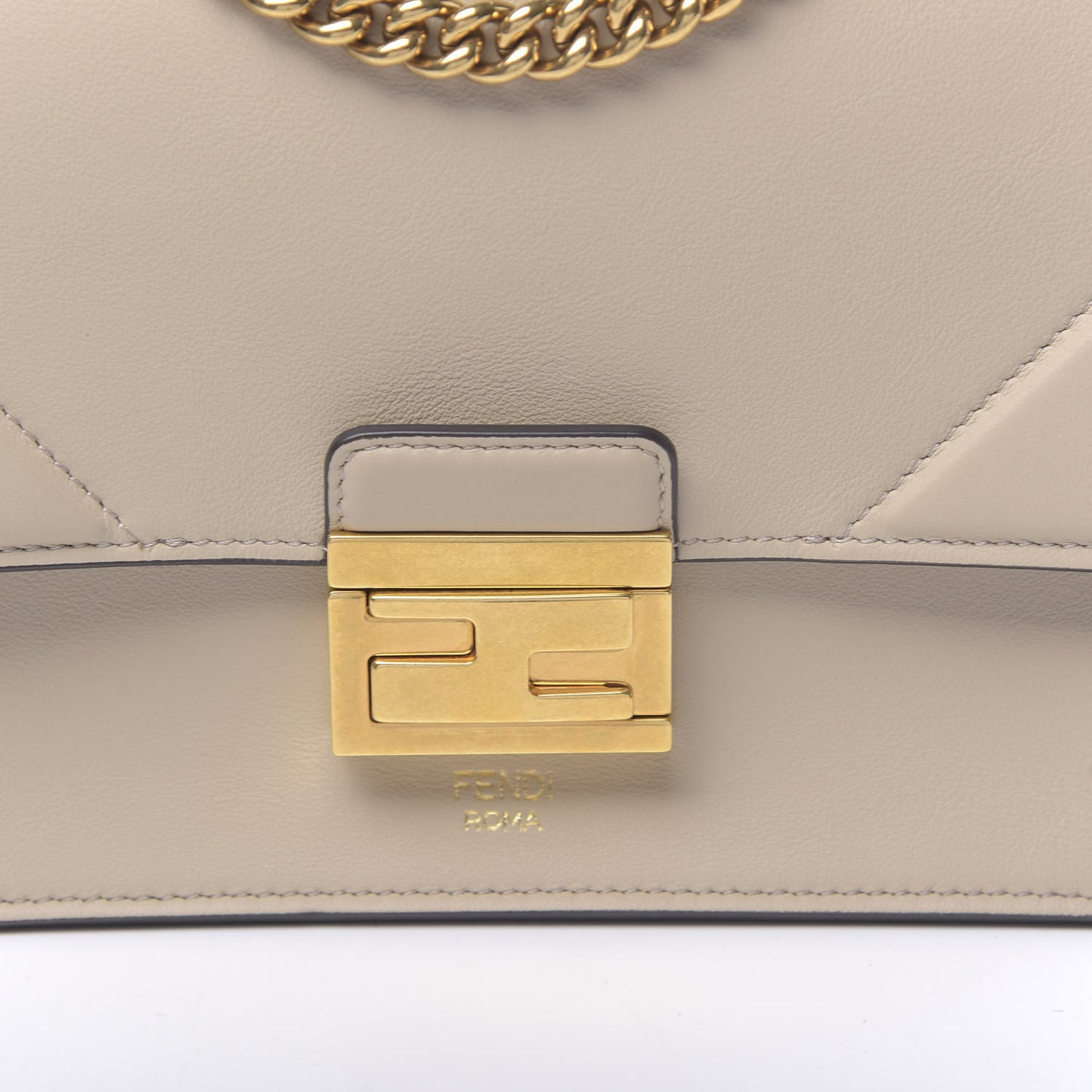 Vitello Grace Matte Small Kan U Shoulder Bag Nuvola