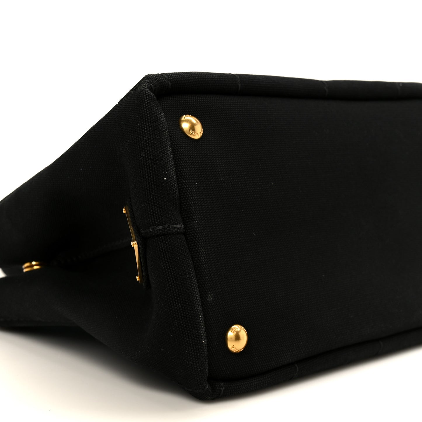 Canapa Small Logo Tote Black Talco
