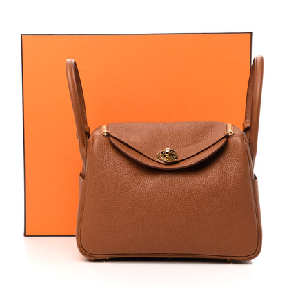 Hermes Taurillon Clemence Matte Niloticus Crocodile Touch Lindy 26 Gold 11 of 11