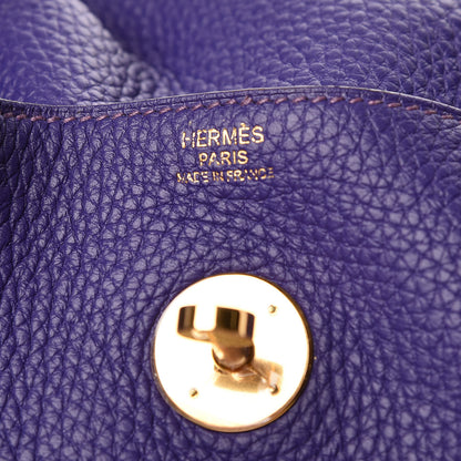 Hermes Taurillon Clemence Lindy 30 Iris 6 of 12