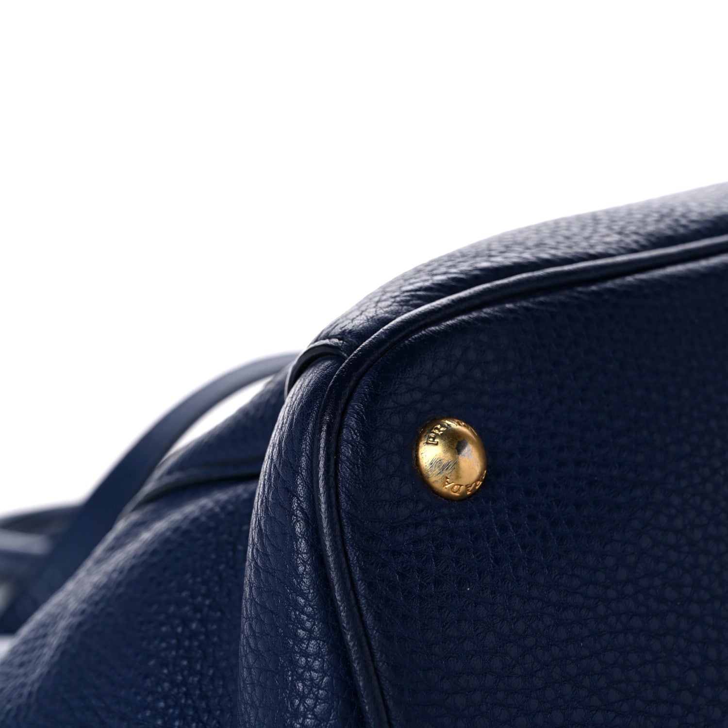 Prada Vitello Daino Tote Bluette 9 of 12