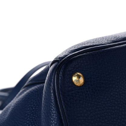 Prada Vitello Daino Tote Bluette 9 of 12