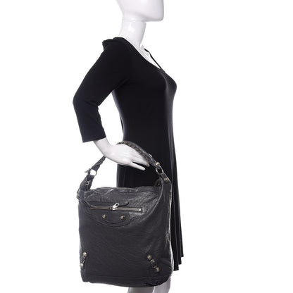 Balenciaga Agneau Giant 21 Silver Hardware Day Hobo Gris Tarmac 2 of 11