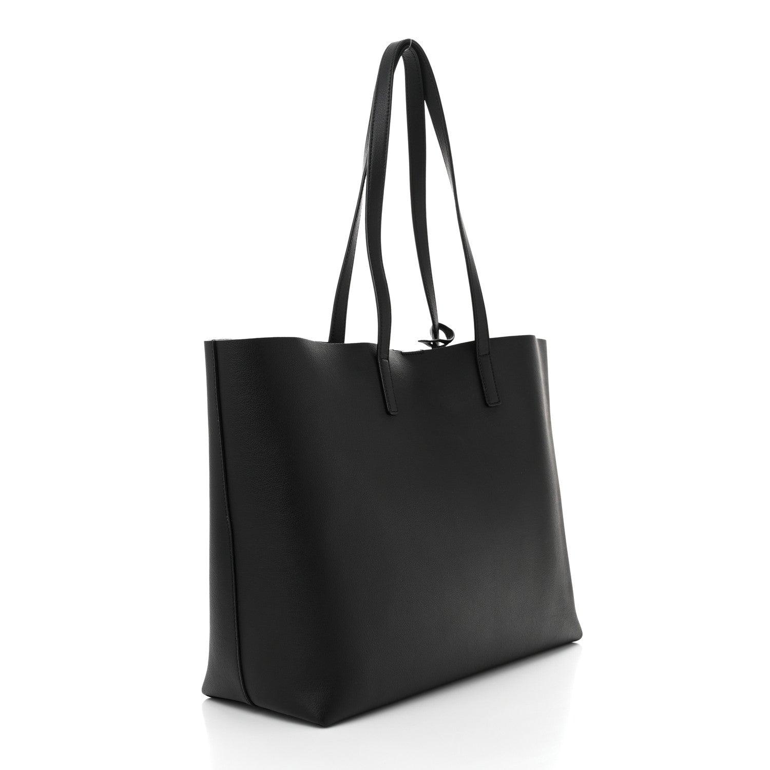 Saint Laurent Calfskin Large Shopping Tote Black 4 of 11
