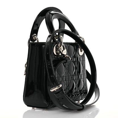 Christian Dior Patent Cannage Mini Lady Dior Black 3 of 13