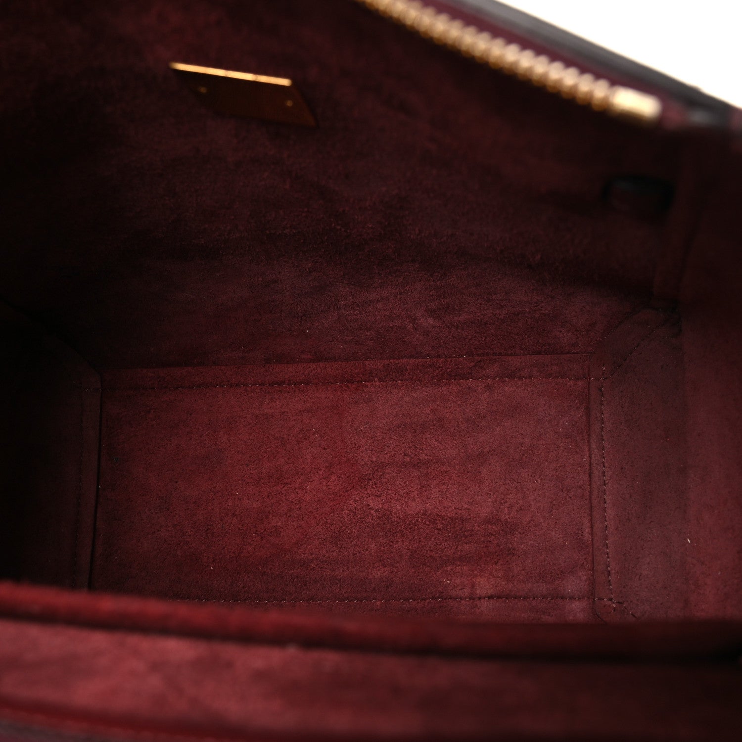 Celine Grained Calfskin Micro Belt Bag Plum 4 of 9